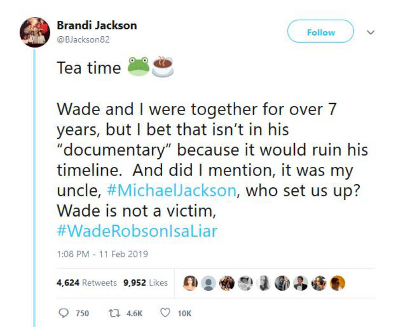 Brandi Jackson tweeted.