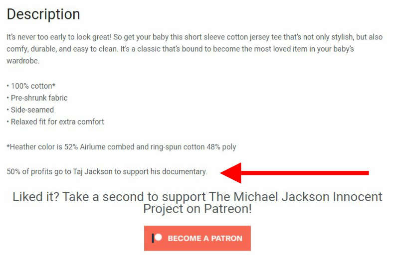 Taj Jackson gets 50% of profits.